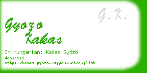 gyozo kakas business card