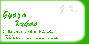 gyozo kakas business card